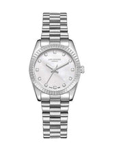 Lee Cooper Women's Analog Watch Mother of Pearl Dial With Silver Metal Band,LC08212.320